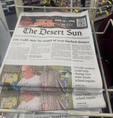 Desert Sun on the newstand