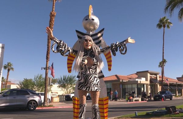 Karen Barone with Swirly Girl